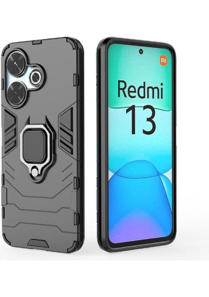 Xiaomi Redmi Için Kılıf 13 4g Askeri Damla Koruma 360&DEG; Dönen Halka (Yurt Dışından) modelleri