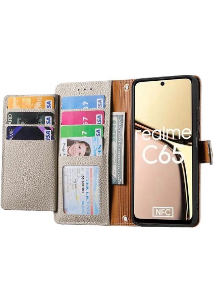 Realme C65 Aşk Fermuar Cüzdan Deri Kılıf Için Flip Case Darbeye (Yurt Dışından) modelleri