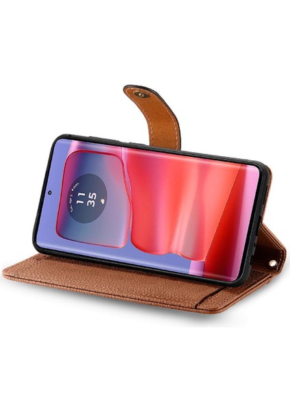 Motorola Kenar 50 Pro Aşk Deri Kılıf Cüzdan Fermuar Için Flip Case (Yurt Dışından) fırsatları