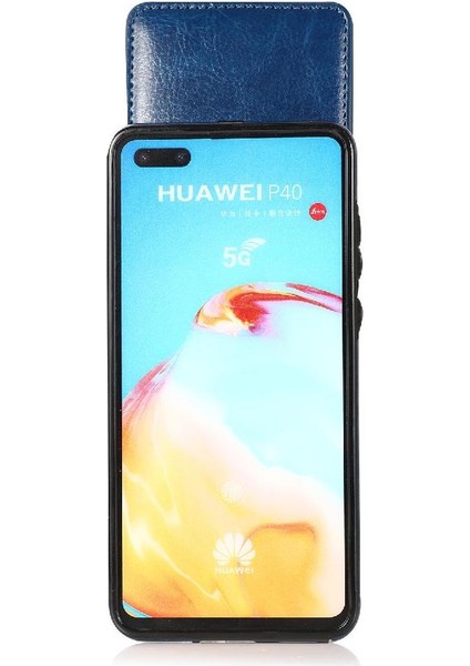 Kredi Kartı Cüzdan Toka ile Huawei P40 Pro Kart Tutucu ile Uyumlu (Yurt Dışından)