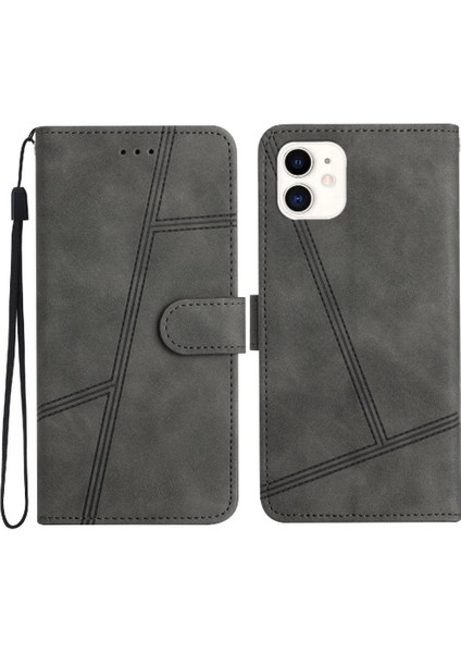 IPhone 12 Için Flip Case Cüzdan Pu Deri Tam Koruma Flip Folio Kart (Yurt Dışından)