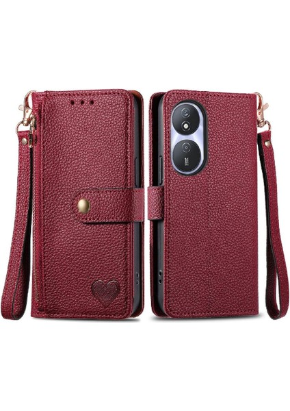 Honor Oynamak Için Flip Case 50 Artı Cüzdan Aşk Fermuar Deri Kılıf (Yurt Dışından)