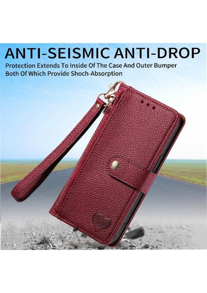 Huawei Pura 70 Pro Için Flip Case Darbeye Aşk Cüzdan Fermuar Deri (Yurt Dışından)