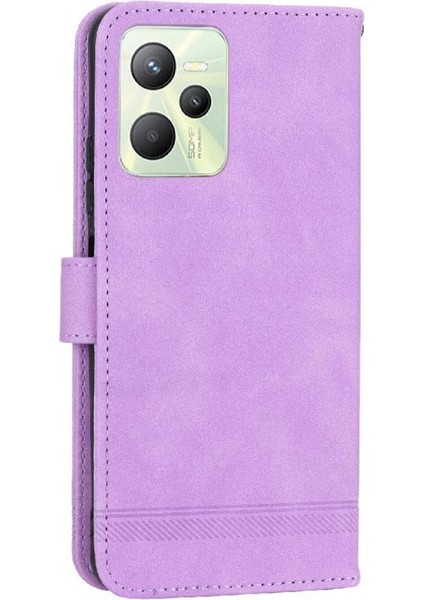 Realme C35 Manyetik Kapatma Bileklik Kart Yuvaları Premium Için Flip Case (Yurt Dışından) fırsatları