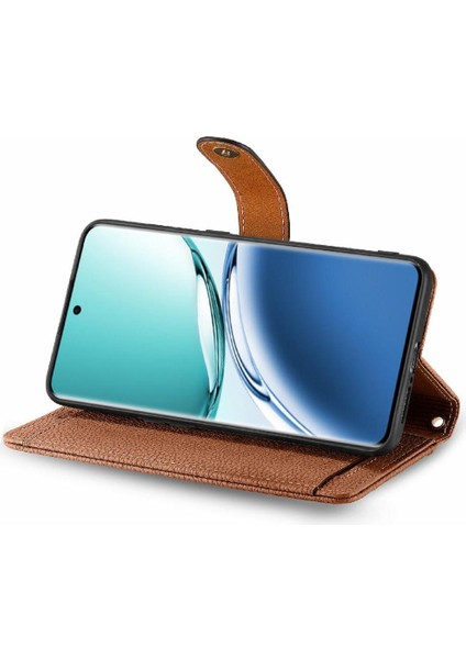 Oppo A3 Pro Için Flip Case Darbeye Cüzdan Deri Kılıf Fermuar Aşk (Yurt Dışından)