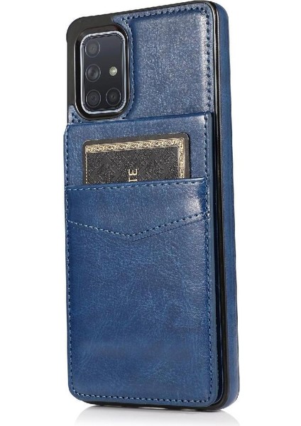 Samsung Galaxy A71 5g Premium Deri Manyetik Toka ile Uyumlu (Yurt Dışından)
