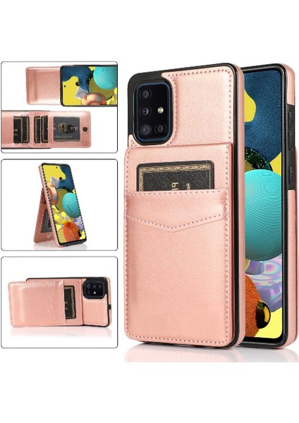 Kredi Manyetik Toka Kickstand ile Samsung Galaxy A51 5g ile Uyumlu (Yurt Dışından)