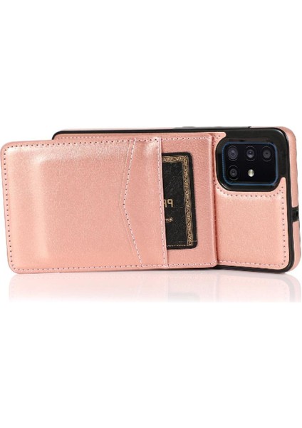 Kredi Manyetik Toka Kickstand ile Samsung Galaxy A51 5g ile Uyumlu (Yurt Dışından)