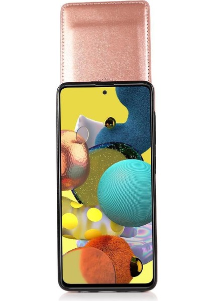 Kredi Manyetik Toka Kickstand ile Samsung Galaxy A51 5g ile Uyumlu (Yurt Dışından)