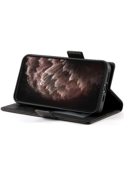 IPhone 11 Için Flip Case Pro Max Cüzdan Kartvizit Yuvaları Günlük Kullanım Flip (Yurt Dışından)