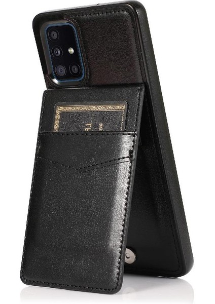 Kredi Manyetik Toka Kickstand ile Samsung Galaxy A51 5g ile Uyumlu (Yurt Dışından)