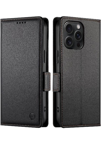 IPhone 15 Için Flip Case Pro Max Kartvizit Yuvaları Cüzdan Flip Günlük Kullanım (Yurt Dışından)