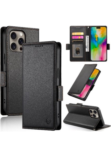 IPhone 16 Pro Max Cüzdan Günlük Kullanım Için Flip Case Kart Yuvaları Flip Iş (Yurt Dışından)