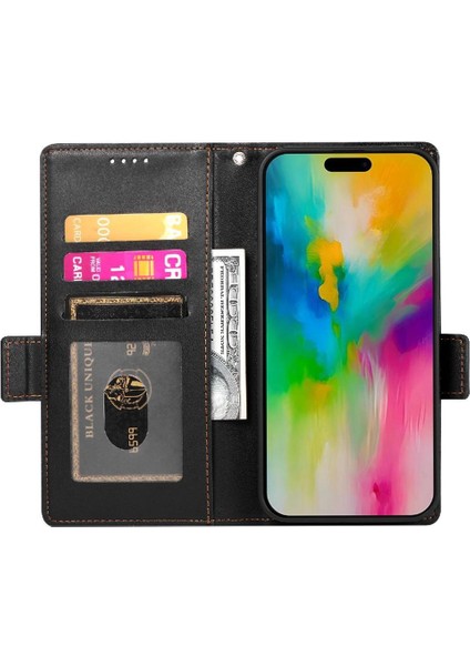 IPhone 16 Pro Max Cüzdan Günlük Kullanım Için Flip Case Kart Yuvaları Flip Iş (Yurt Dışından)