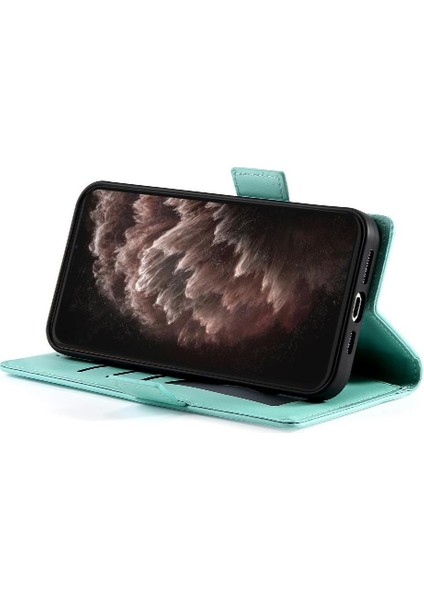 IPhone 11 Için Flip Case Pro Max Cüzdan Kartvizit Yuvaları Günlük Kullanım Flip (Yurt Dışından)