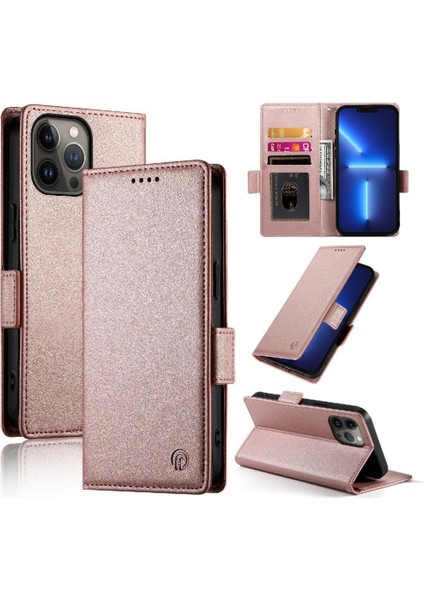 IPhone 13 Için Flip Case Pro Max Kartvizit Yuvaları Cüzdan Günlük Kullanım Flip (Yurt Dışından)