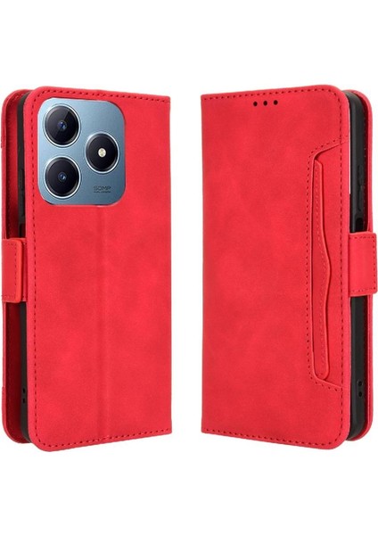 Realme C63 4g Için Kılıf Deri Cüzdan Kapak Manyetik Kapatma Ayarlanabilir (Yurt Dışından)