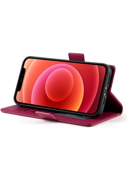 IPhone 12 Cüzdan Günlük Kullanım Için Flip Case Kart Yuvaları Flip Iş (Yurt Dışından)