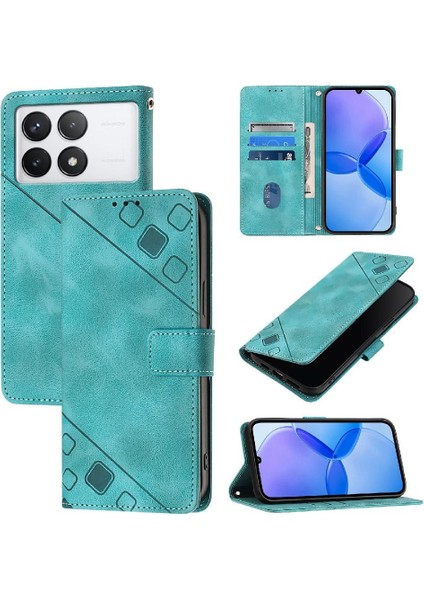 Xiaomi Poco F6 Pro Manyetik Deri Cüzdan Kapak Çevirin Kart Tutucu (Yurt Dışından)