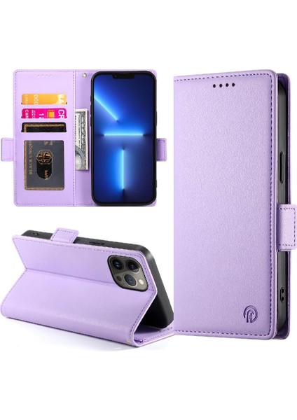 IPhone 13 Için Flip Case Pro Max Kartvizit Yuvaları Cüzdan Günlük Kullanım Flip (Yurt Dışından)