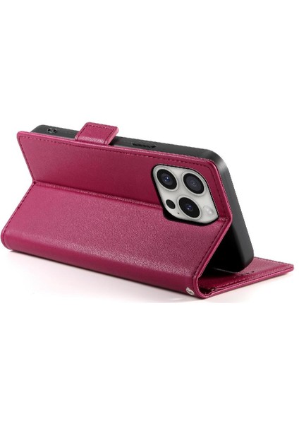 IPhone 16 Pro Iş Flip Kart Yuvaları Günlük Kullanım Cüzdan Için Flip Case (Yurt Dışından)