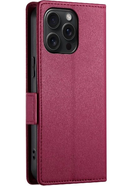 IPhone 15 Için Flip Case Pro Max Kartvizit Yuvaları Cüzdan Flip Günlük Kullanım (Yurt Dışından)
