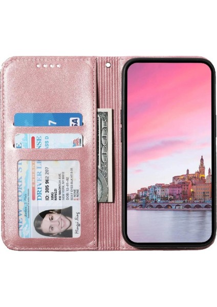 Realme 11 Pro Için Flip Case Standı El Kayışı Eşkenar Dörtgen Şekli Günlük Kullanım Cüzdan (Yurt Dışından)