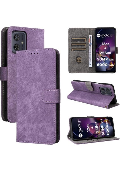 Motorola Moto G54 5g Rfıd Engelleme Flip Folio Cüzdan Manyetik Pu (Yurt Dışından)