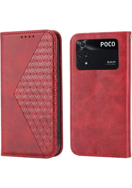 Xiaomi Poco M4 Pro 4g Için Flip Case El Kayışı Cüzdan Standı Günlük Kullanım (Yurt Dışından)