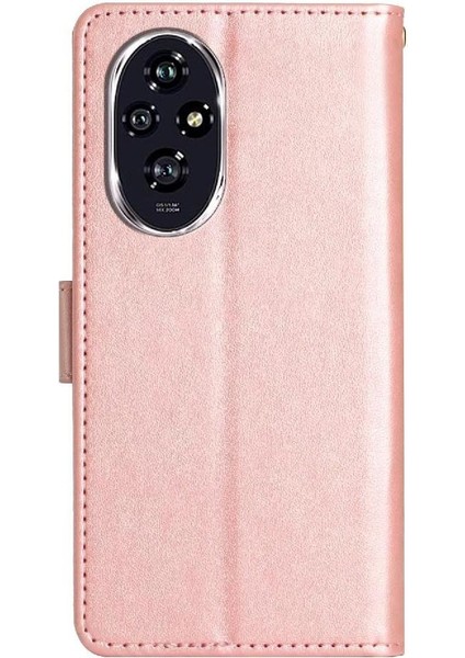 Honor Için Flip Case 200 Pro Bilek Kayışı Manyetik Kapatma Kart Tutucu Pu (Yurt Dışından) indirimleri
