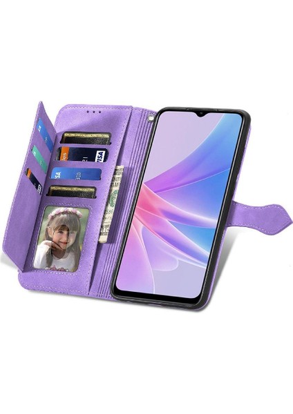 Oppo A78 5g Çoklu Kart Yuvası Iş Çok Renkli Cüzdan Flip Için Flip Case (Yurt Dışından)