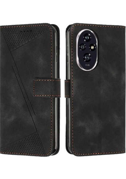 Honor 200 Pro Kart Ekleme Kickstand Pu Deri Cüzdan Için Flip Case (Yurt Dışından)