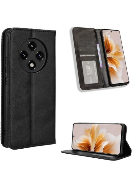Oppo A3 Pro 5g Cüzdan Manyetik Kapatma Pu Deri Için Kılıf (Yurt Dışından)