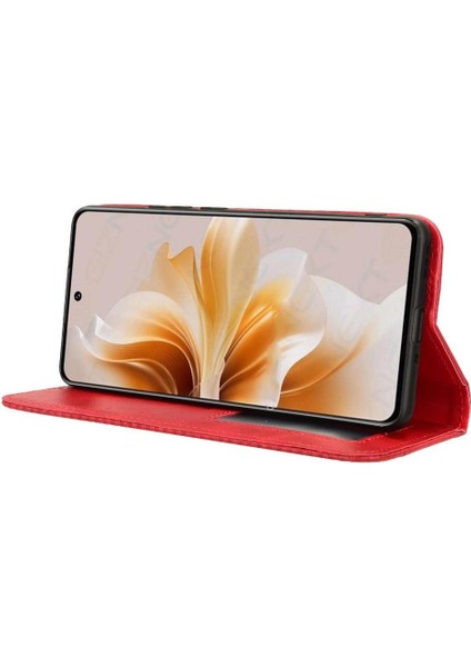 Oppo A3 Pro 5g Cüzdan Manyetik Kapatma Pu Deri Için Kılıf (Yurt Dışından)