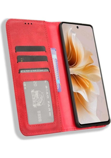Oppo A3 Pro 5g Cüzdan Manyetik Kapatma Pu Deri Için Kılıf (Yurt Dışından)