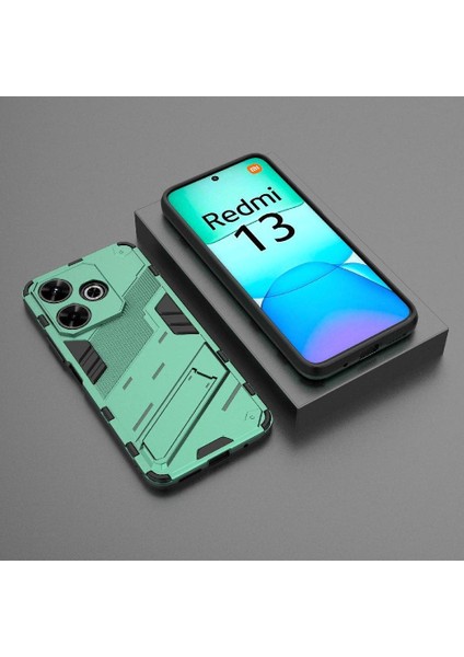 Xiaomi Redmi Için Kılıf 13 4g Sağlam Askeri Kickstand Koruyucu Kapak (Yurt Dışından) indirimleri