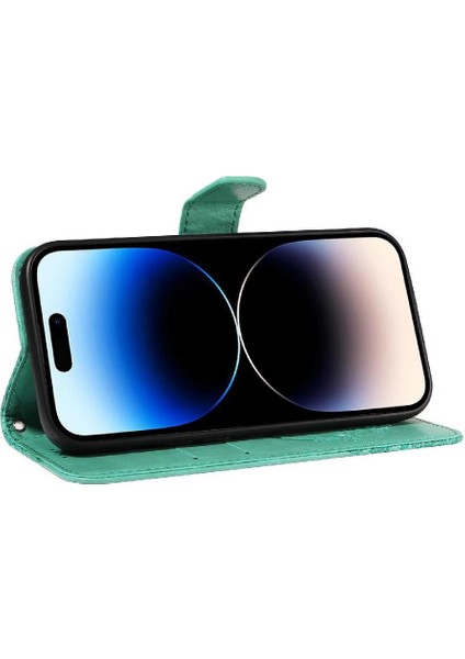Kredi Kartı Yuvası ile IPhone 14 Pro Ayrılabilir El Kayışı Için Flip Case (Yurt Dışından)