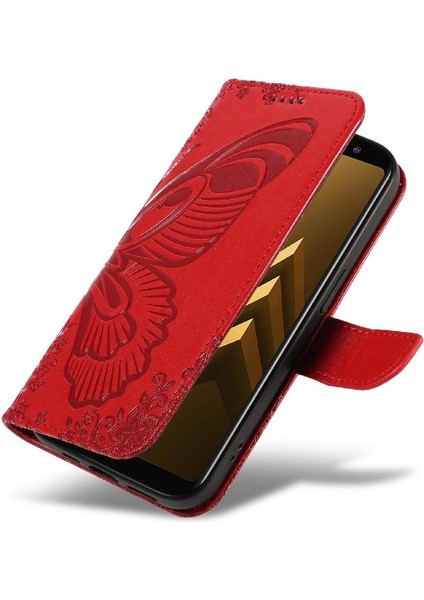 Samsung Galaxy A8 2018 Için Flip Case Kredi ile Ayrılabilir El Kayışı (Yurt Dışından)