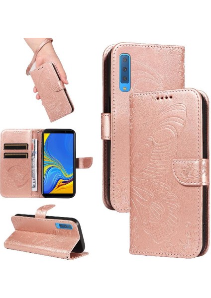 Samsung Galaxy A7 2018 Ayrılabilir El Kayışı Yüksek Kalite Için Flip Case (Yurt Dışından)