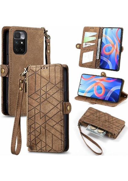 Xiaomi Redmi Not 11 Için Flip Case 4g Darbeye Basit Iş Cüzdan (Yurt Dışından)
