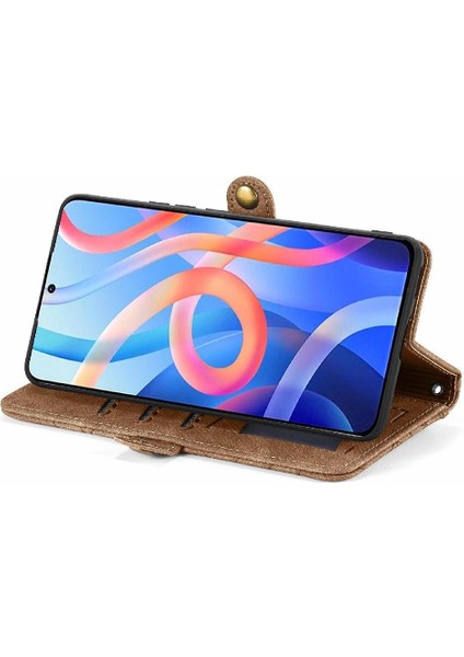 Xiaomi Redmi Not 11 Için Flip Case 4g Darbeye Basit Iş Cüzdan (Yurt Dışından)
