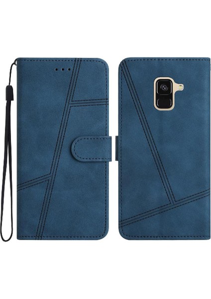 Samsung Galaxy A8 Için Flip Case 2018 Flip Folio Kart Yuvaları Tutucu Manyetik (Yurt Dışından)