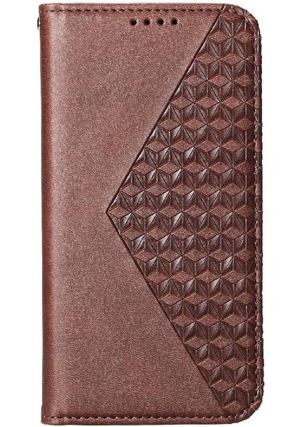 IPhone 15 Için Flip Case Pro Max El Kayışı Standı Günlük Kullanım Eşkenar Dörtgen Şekli (Yurt Dışından)