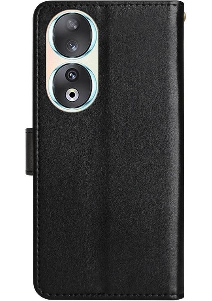Honor 90 Pro Için Filp Durumda Kart Tutucu Pu Deri Kickstand Bilek Kayışı (Yurt Dışından) indirimleri