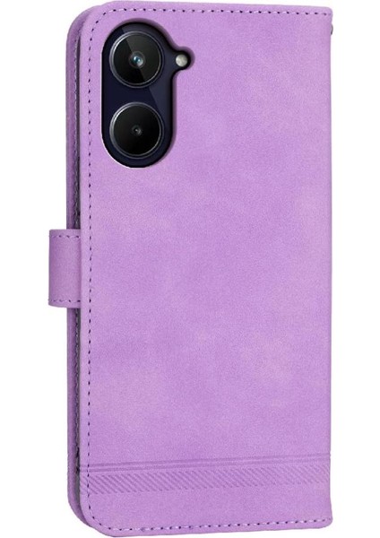 Realme 10 Pro 5g Manyetik Kapatma Bileklik Premium Kart Için Flip Case (Yurt Dışından)