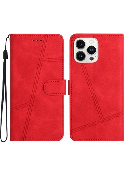 IPhone 12 Için Flip Case Pro Max Bilek Kayışı Flip Folio Tam Koruma Pu (Yurt Dışından)