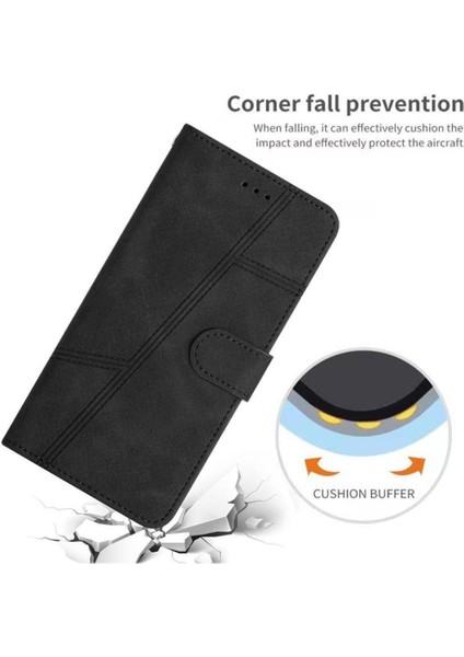 IPhone 13 Için Flip Case Pro Max Tam Koruma Bilek Kayışı Cüzdan Pu Flip (Yurt Dışından)