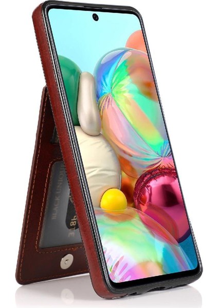 Samsung Galaxy A71 5g Premium Deri Manyetik Toka ile Uyumlu (Yurt Dışından)
