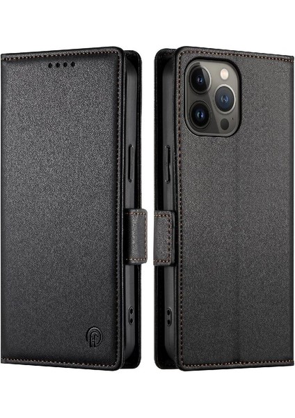 IPhone 13 Için Flip Case Pro Max Kartvizit Yuvaları Cüzdan Günlük Kullanım Flip (Yurt Dışından)