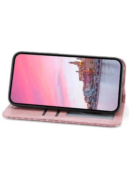 Google Piksel 8 Pro El Kayışı Eşkenar Dörtgen Şekli Günlük Kullanım Cüzdan Için Flip Case (Yurt Dışından)